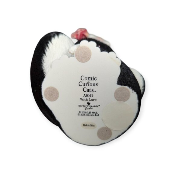 Enesco 2005 Comic & Curious Cats A6041 "With Love" Border Fine Arts Studio - Picture 8 of 11
